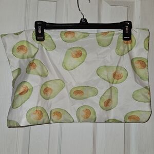 Avocado Print White & Green Pillow Case